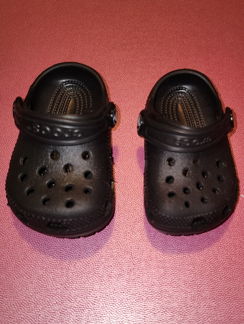 Black Baby CROCS , Size 2,3